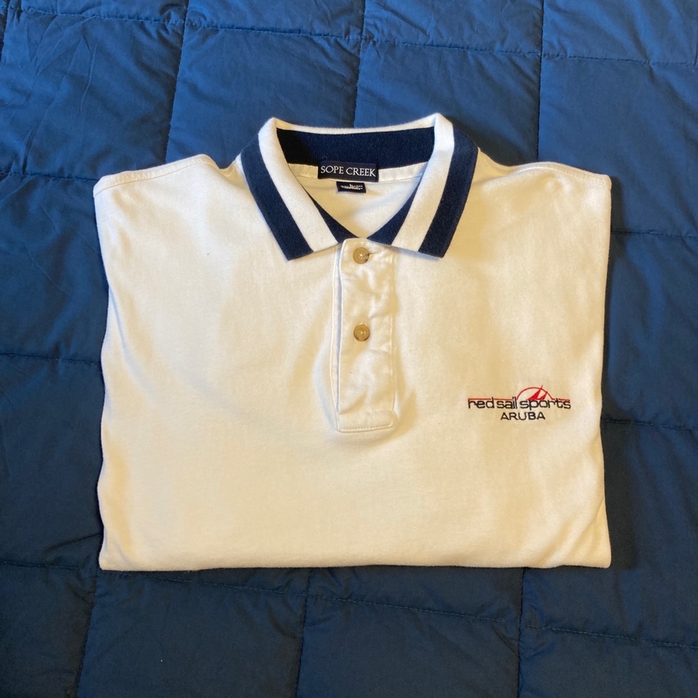 Red Sail Sports Aruba Polo Shirt Sope Creek 100% Cotton - Picture 1 of 9